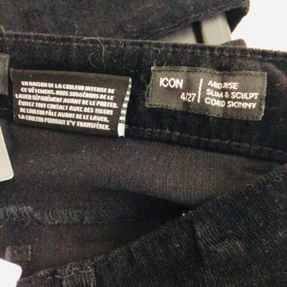 NWT Buffalo David Britton Black Corduroy Jean Pants 4 / 27 - Picture 7 of 9